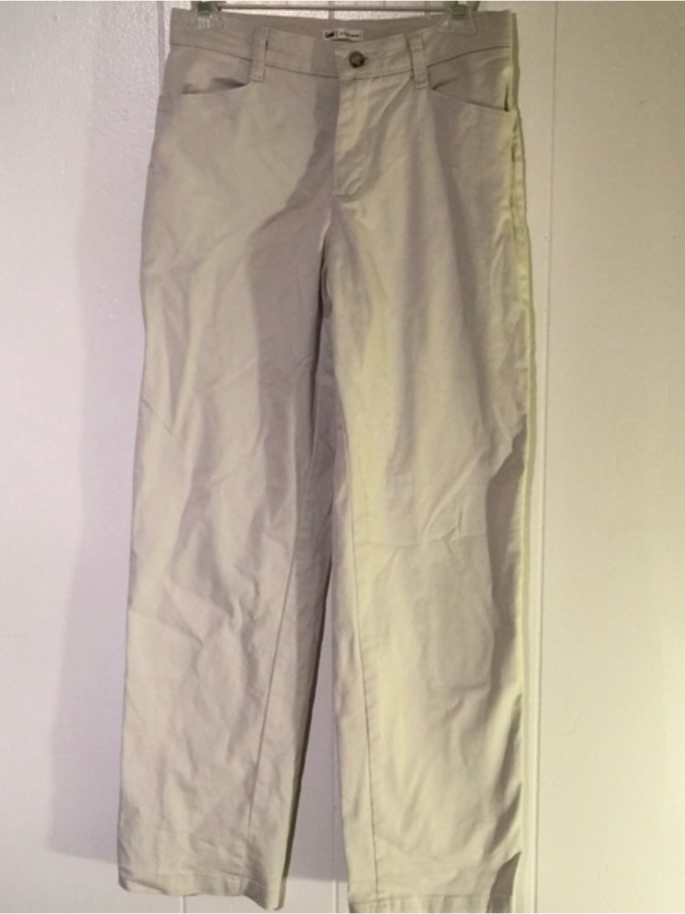 Lee Pants Chino VTG At the waist Cotton Blend Women’s Size 4 Short Creme Pants